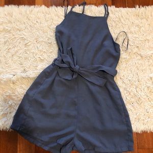 VALLEY GIRL: blue romper
